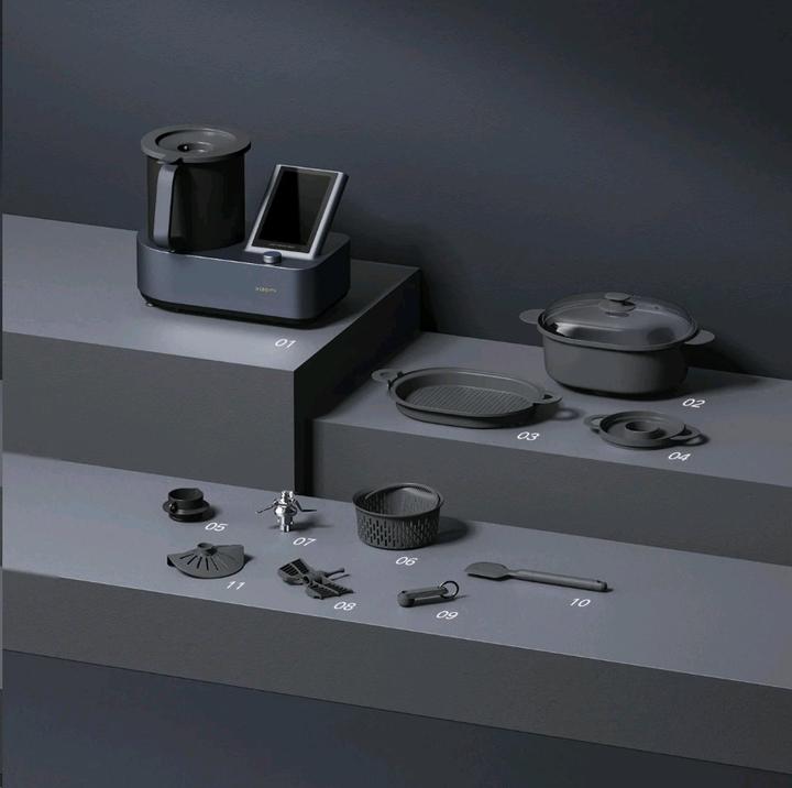 Productafbeelding Xiaomi Slimme keukenmachine met aanraakscherm (1700 W)