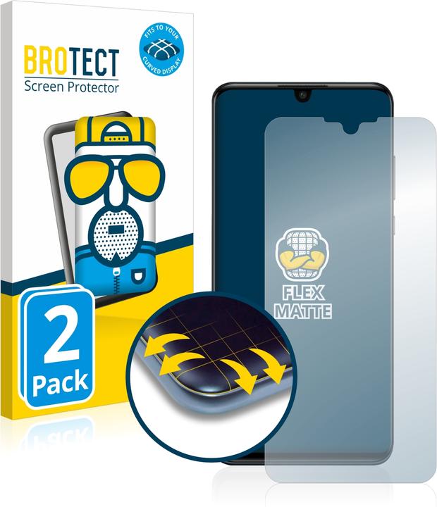 Produktbild BROTECT Full-Cover Displayschutz Matt (2 Stück, Huawei P30 Lite New Edition)