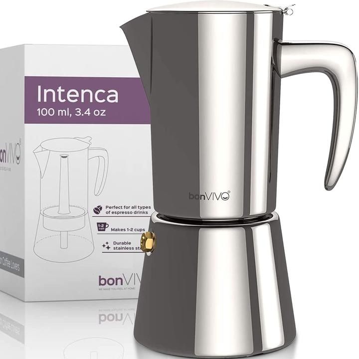 Actual product image BonVivo Coffee maker 2 cups, chrome (2 T.)