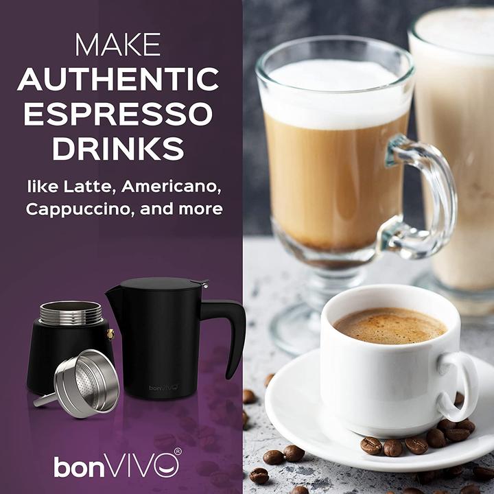 Actual product image BonVivo Coffee maker 2 cups, chrome (2 T.)