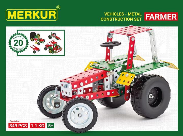 Merkur Farmer construction set, 341 Teile, 20 Modelle