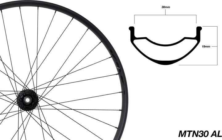 Actual product image Chris King MTN30 AL Disc 6-Bolt BOOST Tubeless Ready Wheelset, 29", Stainless Steel-Bearings (Wheelset, 29")
