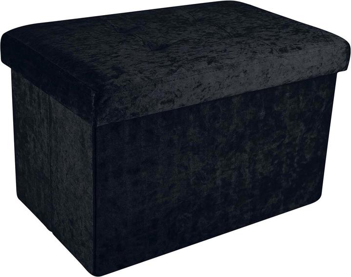 Produktbild Intirilife Sitzbank Samt Schwarz (49.30 cm)