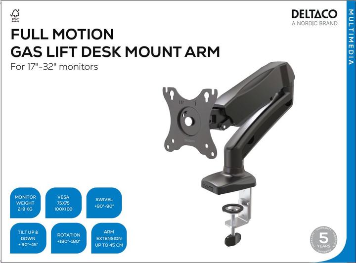 Actual product image Deltaco ARM-534 (Table, 27")