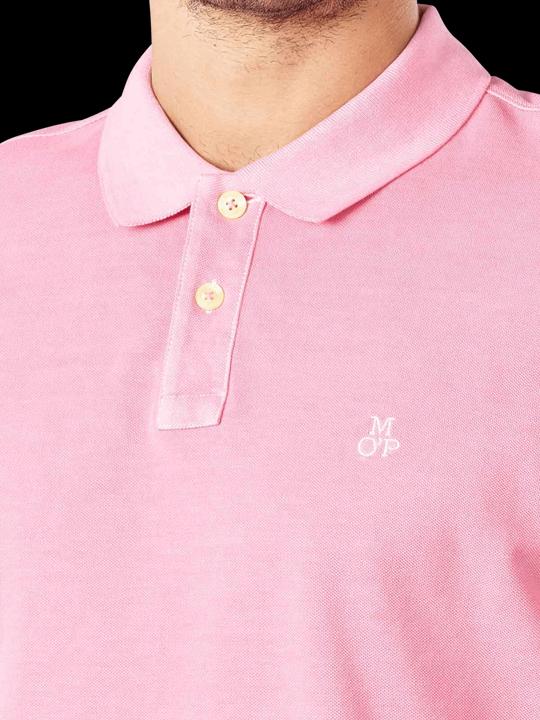 Image du produit Marc O'Polo Short Sleeve Polo Rib Details Raspberry (M)