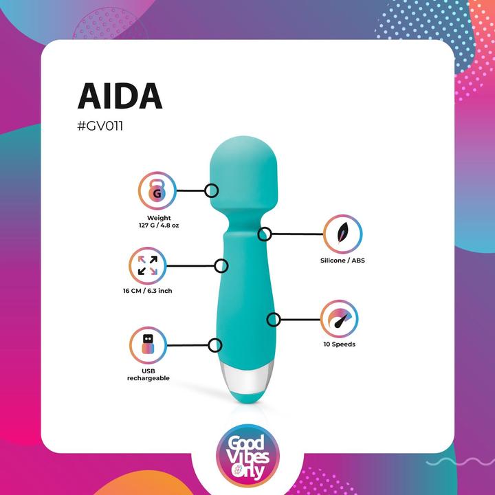 Actual product image Good Vibes Only Aida Massagestab