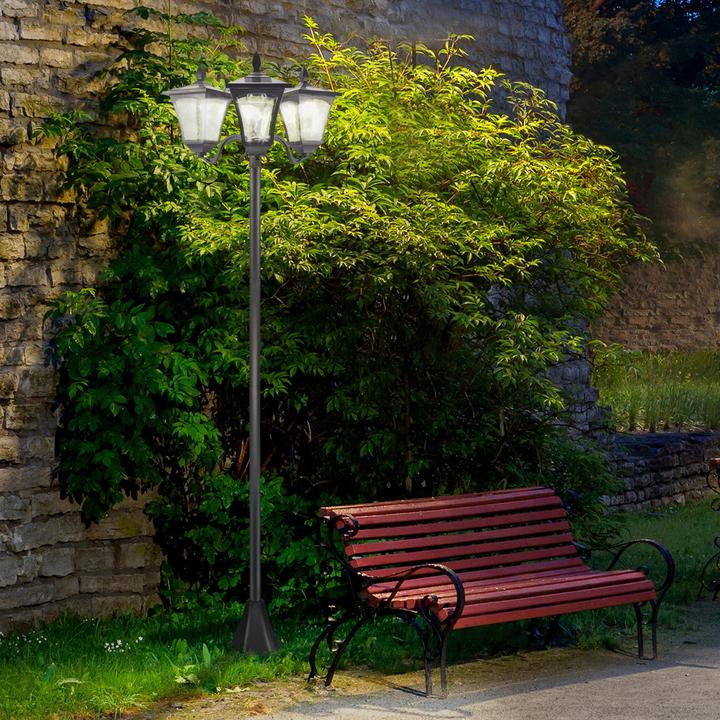 Produktbild Outsunny Solar Gartenleuchte mit 3 Lampen (120 lm)