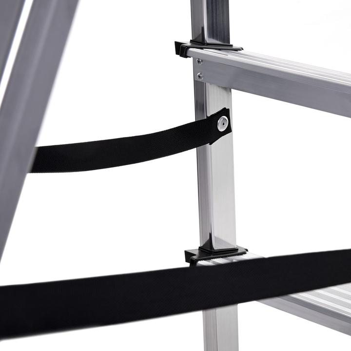 Image du produit Krause Escabeau à marches en aluminium (Échelle deux plans, 185 cm)