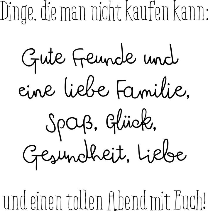 Produktbild Magni 20 Servietten " Gute Freunde und eine Familie, Spass, Glück, Gesundheit, Liebe und einen tollen A (20 x, 33 x 33 cm)