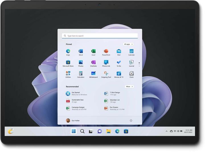 Actual product image Microsoft Surface Pro 10 for business (13", Intel Core Ultra 5 135U, 16 GB, 256 GB, Without keyboard layout)