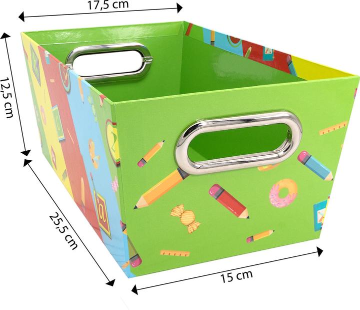 Actual product image Idena School storage basket multicoloured 17.8x27.9x12.7cm