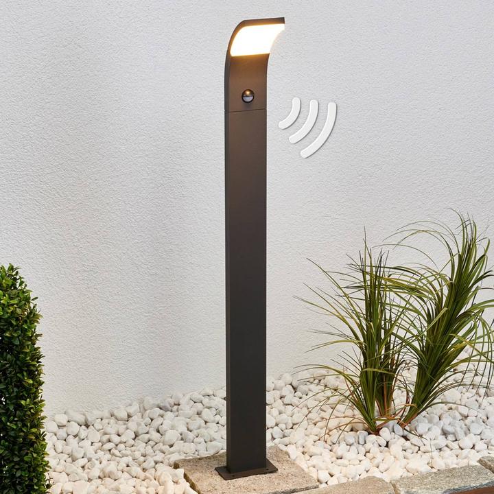 Immagine prodotto Lucande Timm Luce da giardino a LED H100 con sensore Grafite (480 lm, IP54)