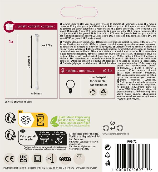 Immagine prodotto Paulmann Ciondolo URail DecoSystems (E14)