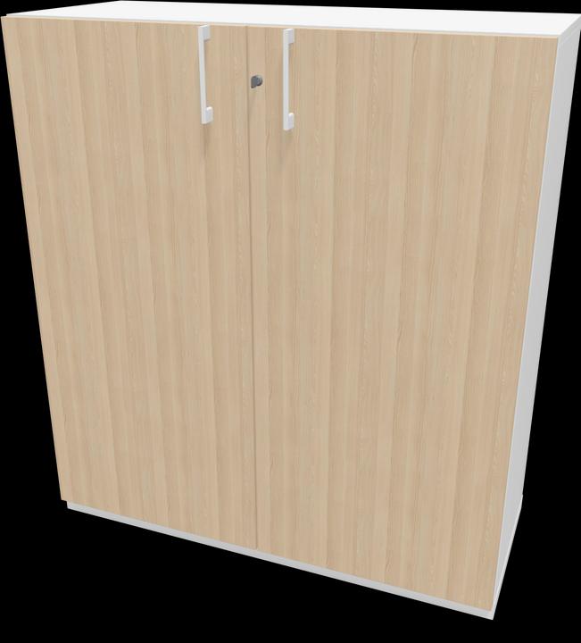 Eschendekor sandbeige mit Struktur, Weiss