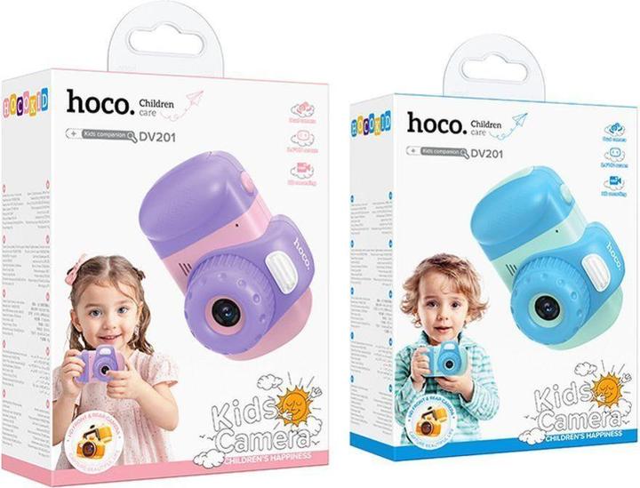 Produktbild Hoco Headphone with microphone digital kids camera DV201 blue