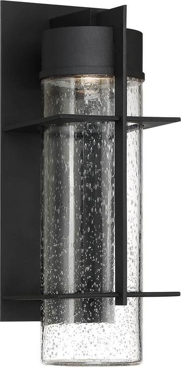 Actual product image Elstead Lighting Eames LED outdoor wall light 41cm Earth Black Clear IP44 (800 lm)