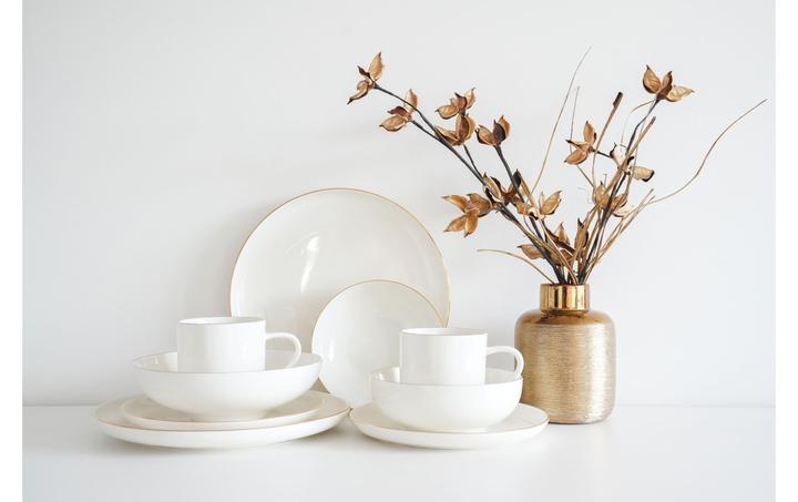 Image du produit Furber Tasse 400 ml, 6 pièces, blanc/or (400 ml, 6 x)