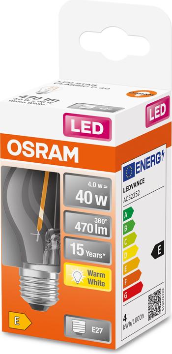 Produktbild Osram Led Retrofit Classic P (E27, 40 W, 470 lm, 1 x, E)