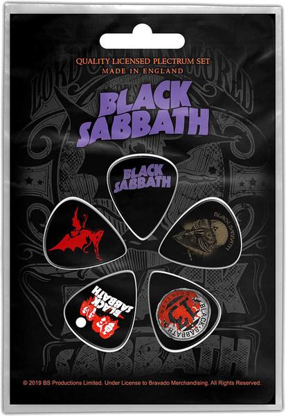 Actual product image Rock Off Black Sabbath Plectrum Pack (5 x, 1 mm)