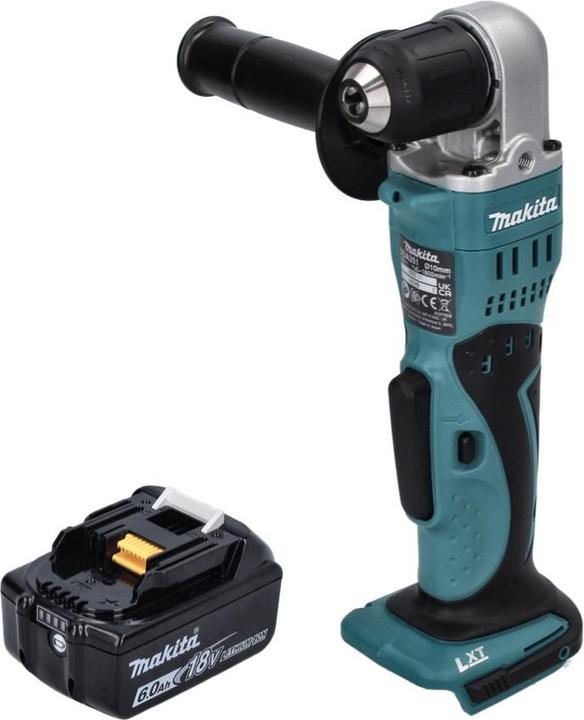 Produktbild Makita DDA 351 G1 Akku Winkelbohrmaschine 18 V 13,5 Nm + 1x Akku 6,0 Ah - ohne Ladegerät (Akkubetrieb)