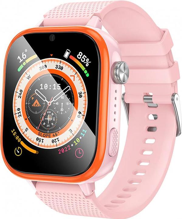 Productafbeelding Hoco Headphone with microphone smartwatch for kids with call function 4G Y101 pink (4G)