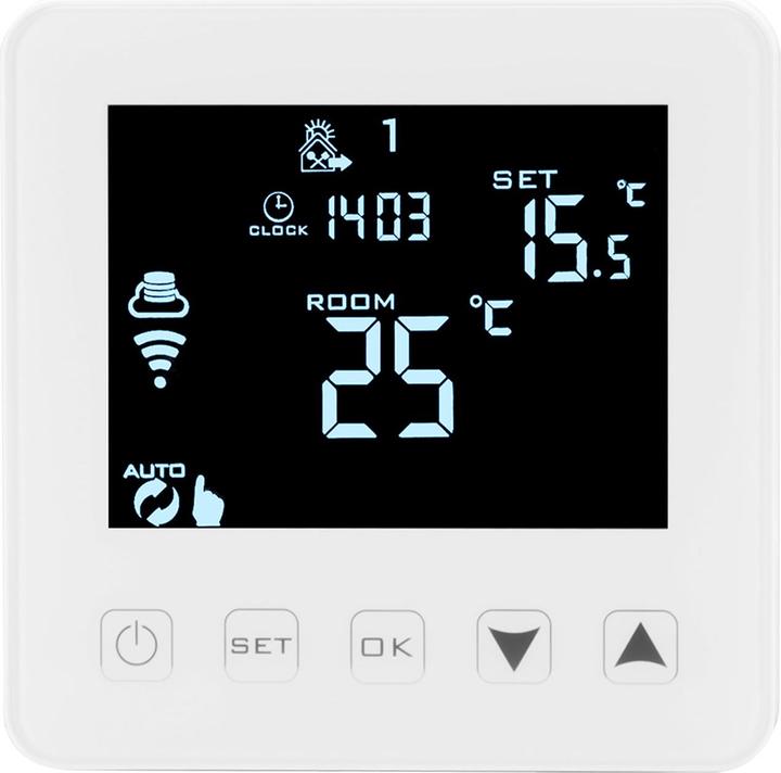 Actual product image Casativo WLAN thermostat for underfloor heating, control via app, Siri, Alexa & GA, set of 4