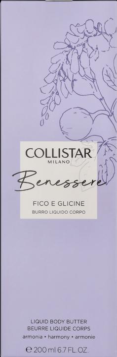 Immagine prodotto Collistar Benessere Fico E Glicine Burro Liquido Corpo 200 ml (Burro corpo, 200 ml)