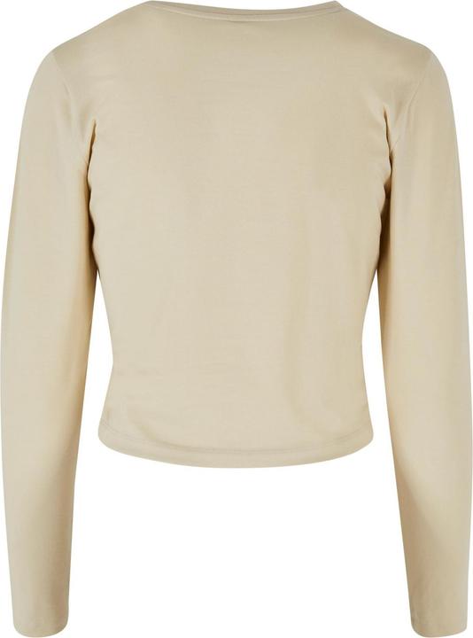 Actual product image Build Your Brand Womens/Ladies Long-Sleeved Crop Top (4XL)