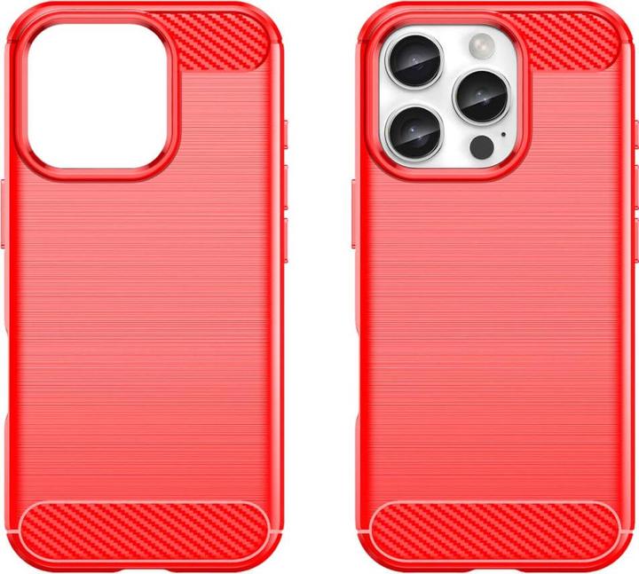 Actual product image Cover-Discount iPhone 16 Pro - Metal Carbon Look Case (Apple iPhone 16 Pro)