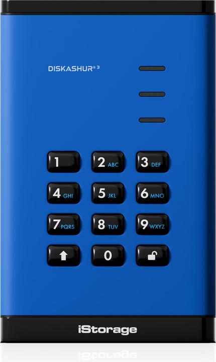 Image du produit iStorage diskAshur3 HDD 5TB - Bleu (5 To)