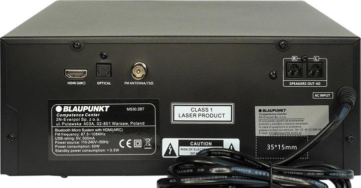 Immagine prodotto Blaupunkt MS30.2BT BT/MP3/CD/USB/AUX (Bluetooth, 2x 25 W)