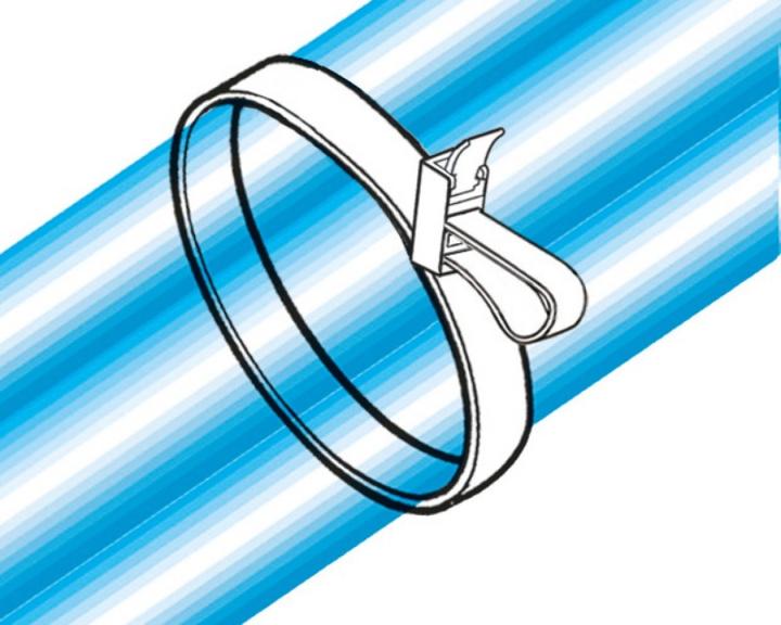 Actual product image HellermannTyton Cable tie SpeedyTie® (L x W) 750 mm x 13 mm SPEEDYTIE-PA66-YE-V1 Color: Yellow, Red 5 pcs. (Plastic cable ties, 750 mm, 5 pcs.)