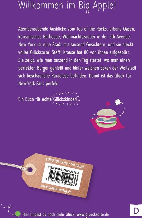 Produktbild Glücksorte in New York (Deutsch, Steffi Krause, 2022)
