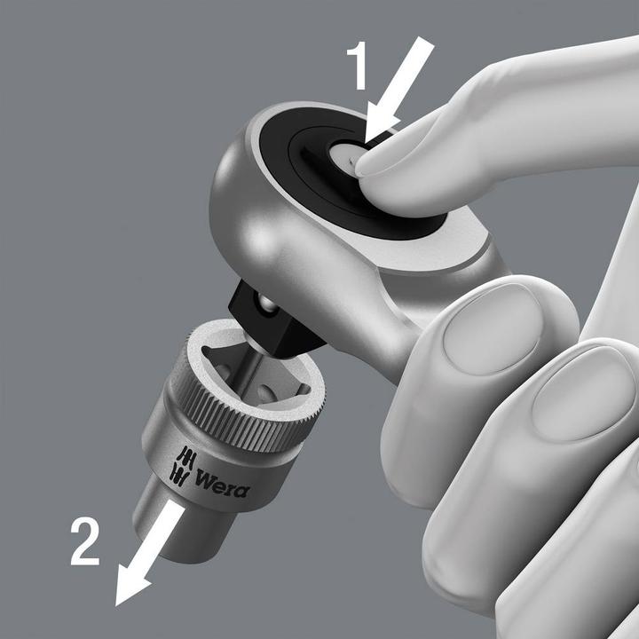 Actual product image Wera 8004 A Cyclops metal ratchet (1/4")