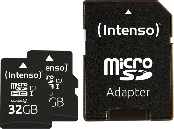 Intenso UHS-I Premium (2-Pack) (32 GB, microSDHC, U1, UHS-I)