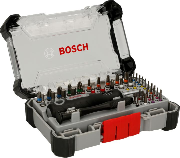 Bosch Professional Zubehör Schraubendreher-Set (0.8, 1.2, PH00, PH0, T2, T3, T4, T5, SL1.5, SL2.0, SL2,5, 2,3 mm, PH1, PH2, T6, H1.5, H2, T10H, T15H, T20H, 2 mm, H4, H5, H6, PH3, PZ1, PZ2, SL3, SL4, SL6, T25H, T30H, H3)