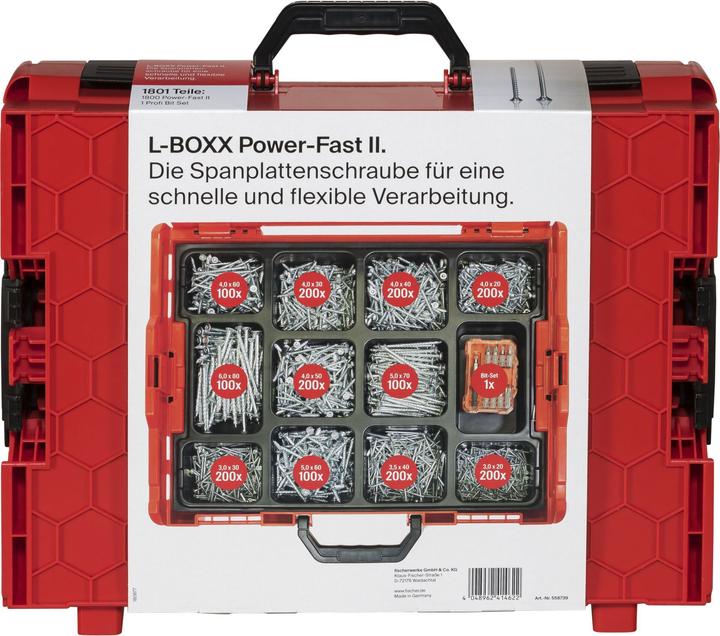 Fischer Action Power Fast II L-Boxx 102 (1801 Viti per pezzo)