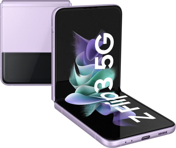 Image du produit Samsung Galaxy Z Flip3 5G UE (128 Go, Lavande, 6.70", SIM + eSIM, 12 Mpx, 5G)