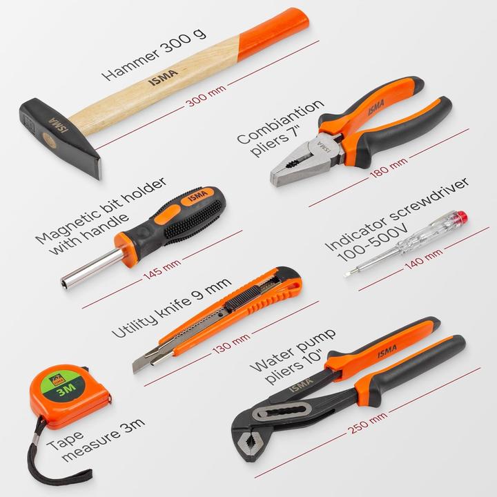 Produktbild Isma Multifunktionales Werkzeug-Set (101 Teile)