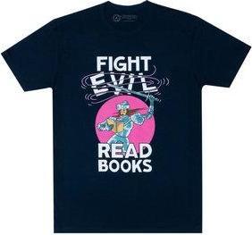 Actual product image Out of Print Fight Evil, Read Books: 2021 Design Unisex T-Shirt Medium (M)