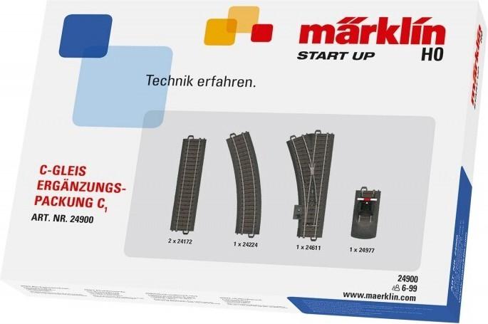 Produktbild Märklin H0 C-Gleis (mit Bettung) 24900 (Spur H0)