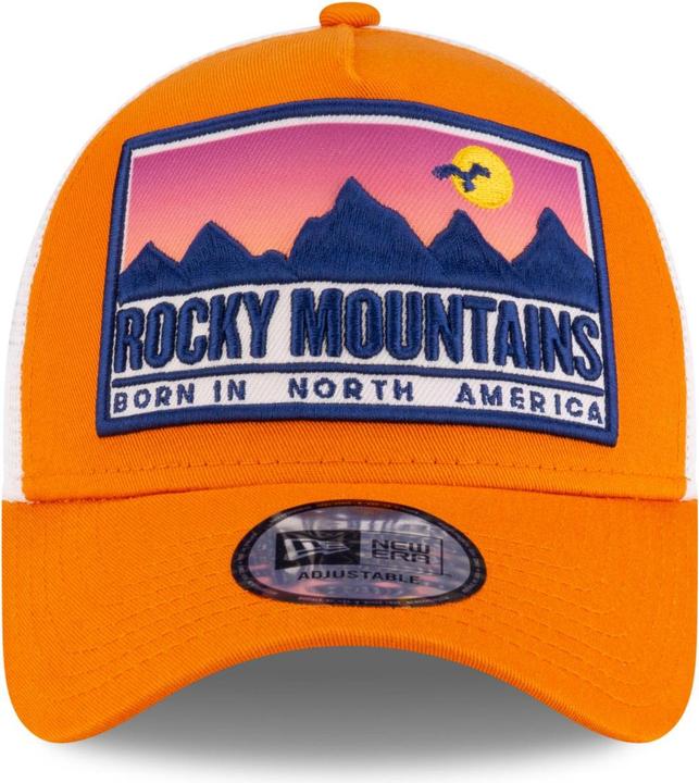 Actual product image New Era 9Forty A-Frame Trucker Cap - Rocky Mountains Orange (One size)