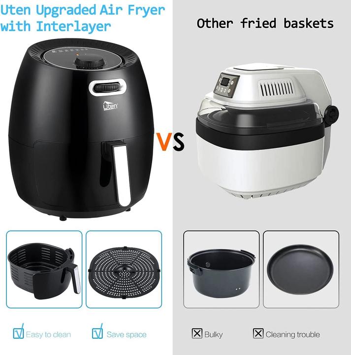 Actual product image Uten 6.5L Airfryer, Analogue