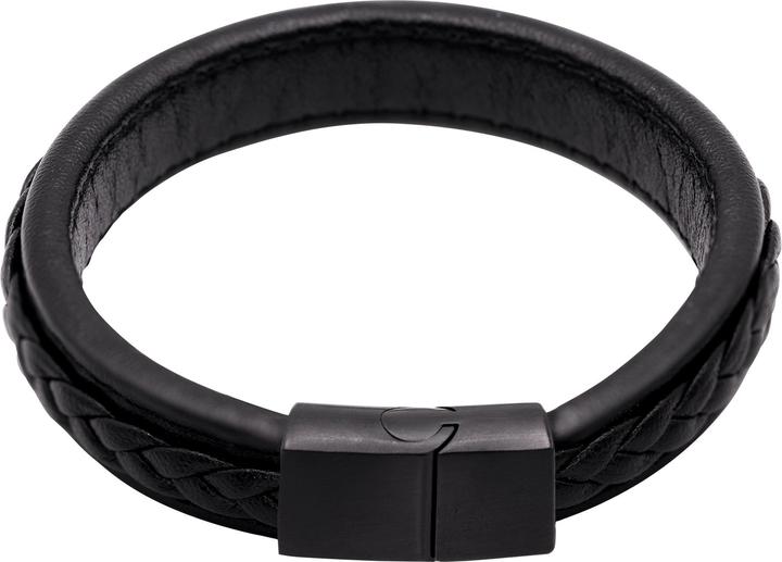 Immagine prodotto Heideman Bracciale in pelle Jannis (23 cm, 100% pelle, 100% acciaio inossidabile)