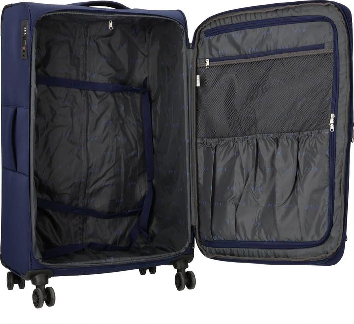 Actual product image D&N Travel Line 9504 4-wheel trolley L 76 cm with expansion fold (102 l, L (90 - 115l))