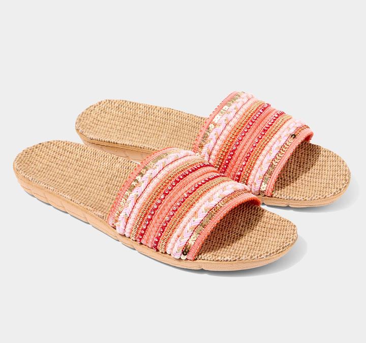 Actual product image Joe Browns Lightweight Sequin Embellished Sliders (L)