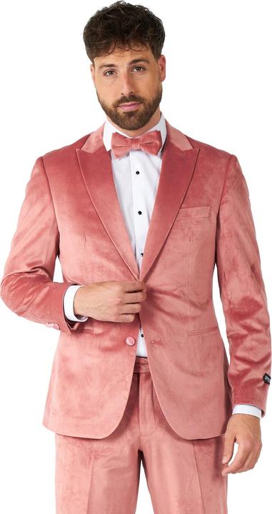 Produktbild OppoSuits Vintage Pink Velvet Deluxe Samtanzug (50)