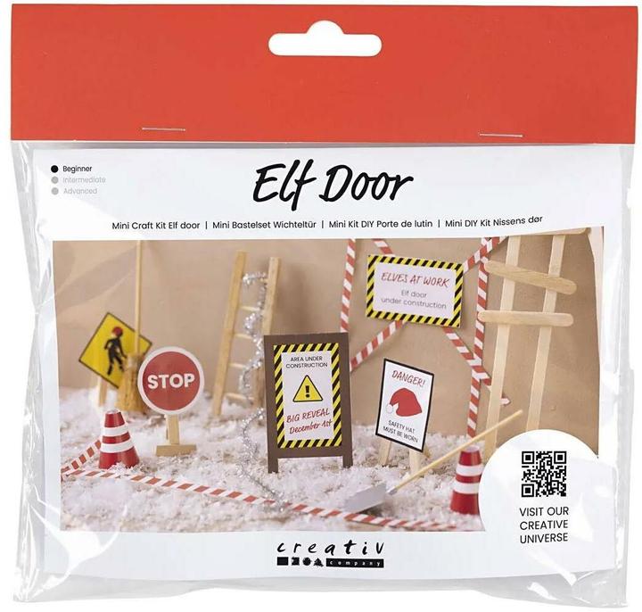 Immagine prodotto Creativ Company Mini utensili Porta degli elfi / Porta segreta di Babbo Natale Scena in costruzione