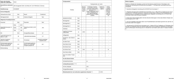 Produktbild Bosch Hausgeräte KGE398IBP (343 l)