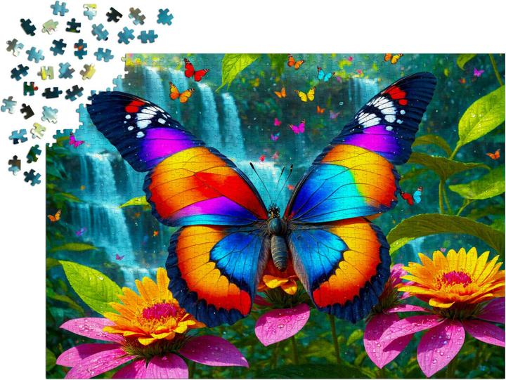 Actual product image Enjoy Puzzle Puzzle 1000 pieces - Butterfly in the Forest (1000 pieces)
